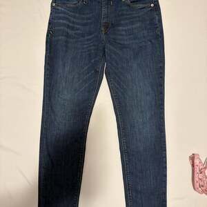 Express Mid Rise Cropped Legging Skinny Jeans Womens Blue Denim